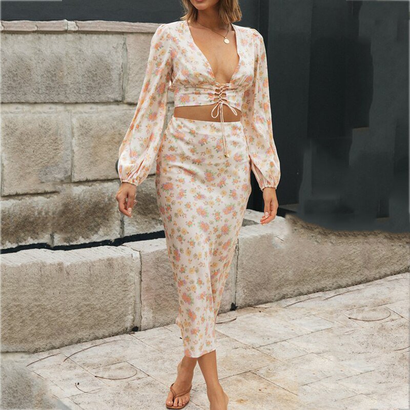 Lace Up Long Maxi Dress