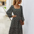 Long Midi Dress Autumn Winter Long Sleeve