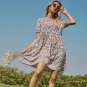 O Neck A-Line Casual Holiday Mini Dress