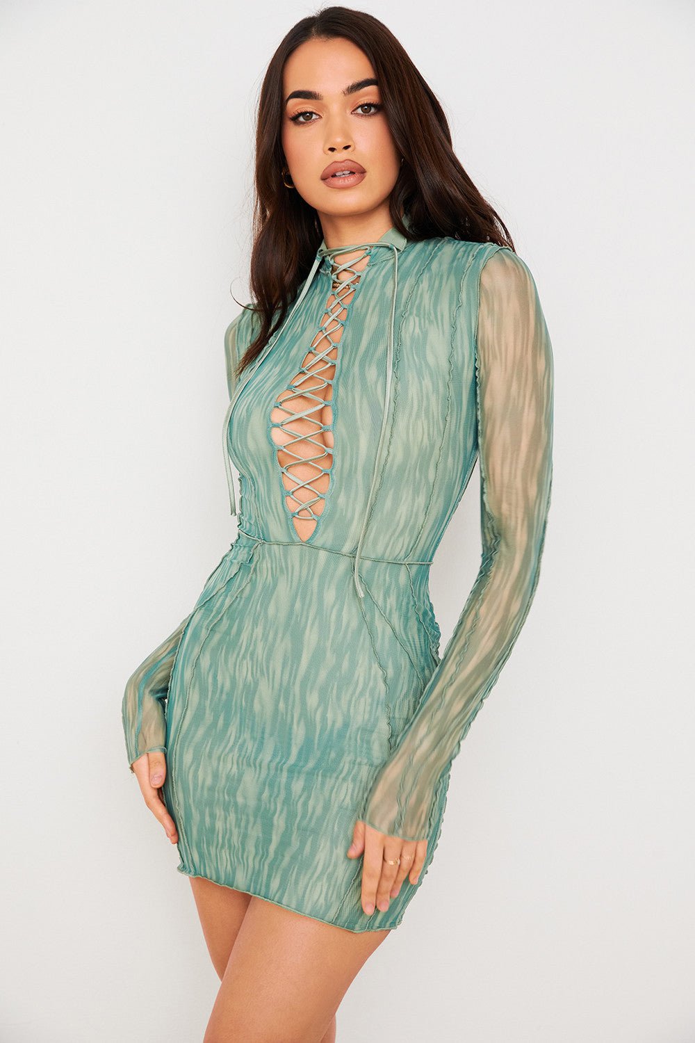 Party Club Buttock Rayon Mini Dress
