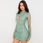 Party Club Buttock Rayon Mini Dress