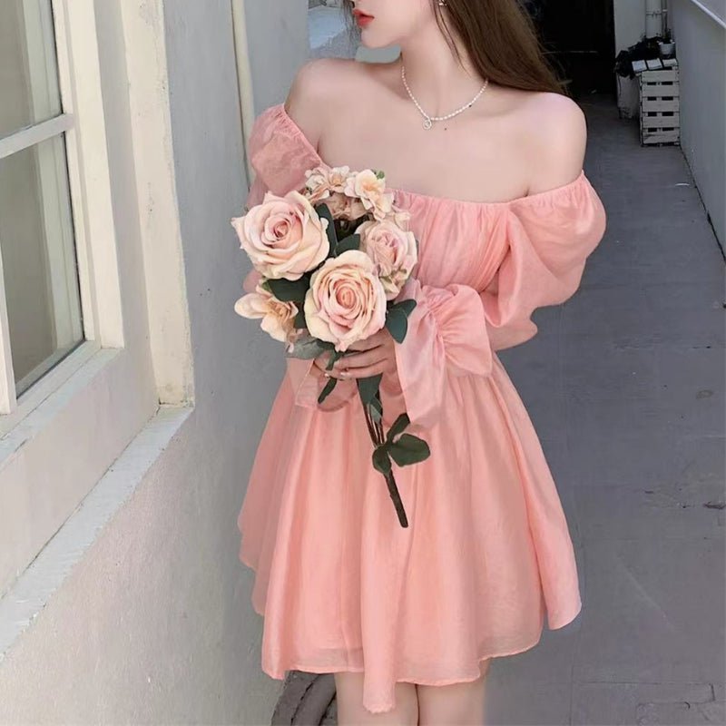 Pink Sweet Elegant Mini Dress