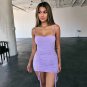 Purple Pink Sexy Summer Mini Dress