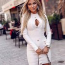 Rayon Dress Elegant Runway Mini Dress