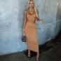 ring halter long Maxi Dress