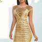 Round Neck Bandage Midi Dress