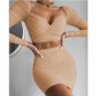 Ruched Women Crop Top Mini Dress