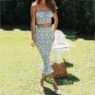 Ruffle Elastic Bodycon Blue Maxi Dress