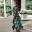 Ruffle Short Sleeve A Line Mini Dress