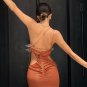Sexy Drawstring Bandage Maxi Dress