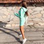 Sexy Long Skirt Plus Velvet Print Mini Dress