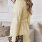 Sexy Long Sleeve V Neck Ruffles Mini Dress