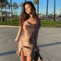 Side Slit Backless Bodycon Sexy Mini Dress