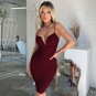 Spaghetti Straps Low Cut Mini Dress