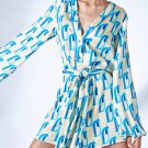 Summer Satin Printed Mini Dresses