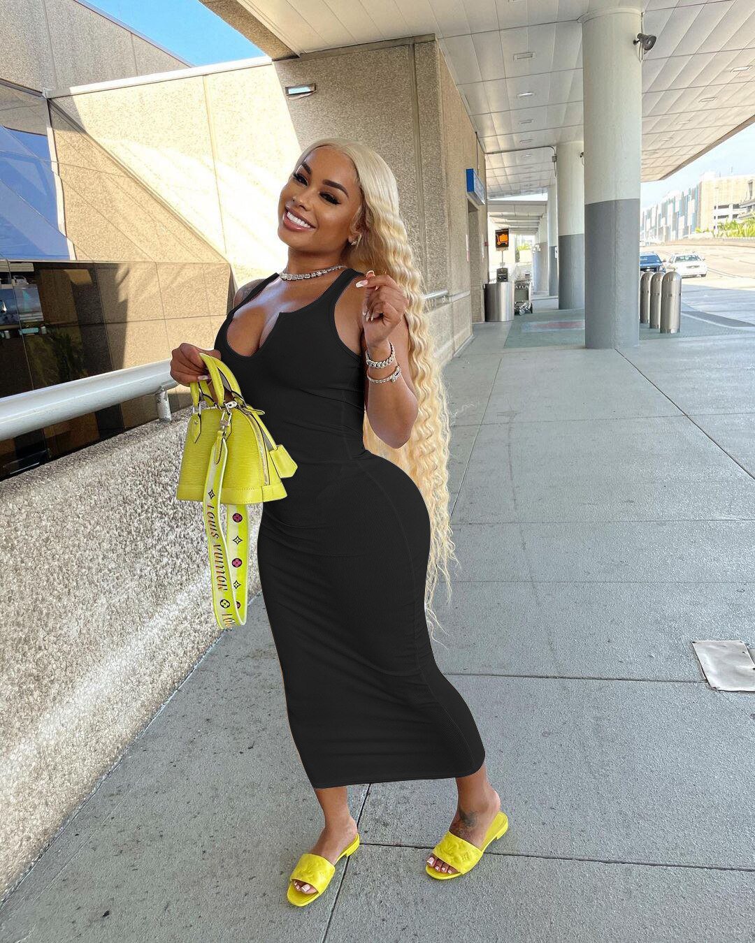 Summer Summer Sleeveless Midi Dress