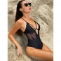 Out High Cut Black Women Bodysuit