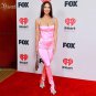 neck sleeveless Pink Satin Jumpsuit