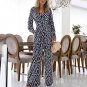 Sexy Flocking Leopard Jumpsuit