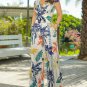 V Neck Sleeveless Long Jumpsuit