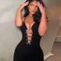 V-neck Sleeveless Bandage Jumpsuit