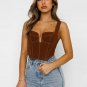 Sexy Jeans Denim Sleeveless Crop Top