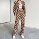 Woman Low Waist Grunge Denim Two Piece Set