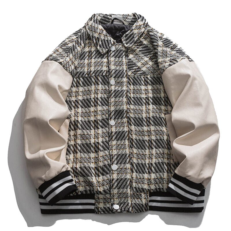 Black Square Pattern Jacket