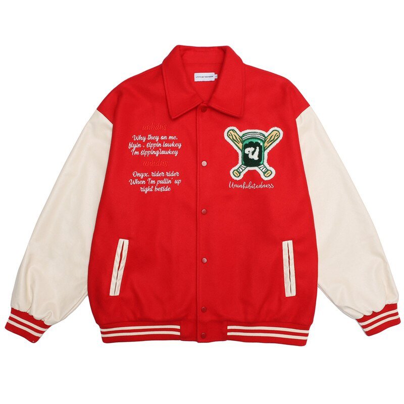 RED Baseball Jacket