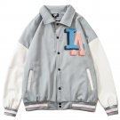 LA White Baseball Jacket