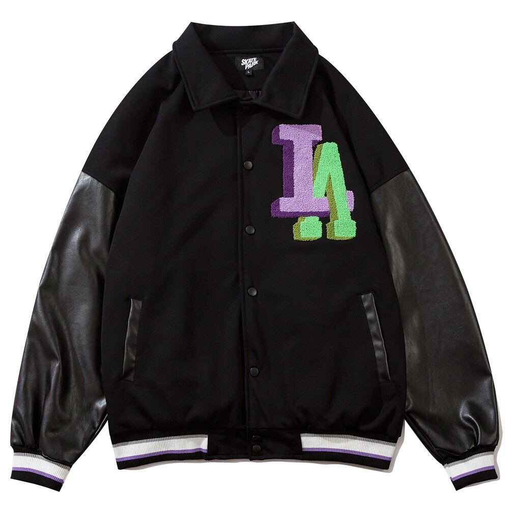 LA Black Baseball Jacket