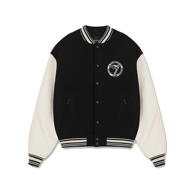 Represent Black Baseball Jacket