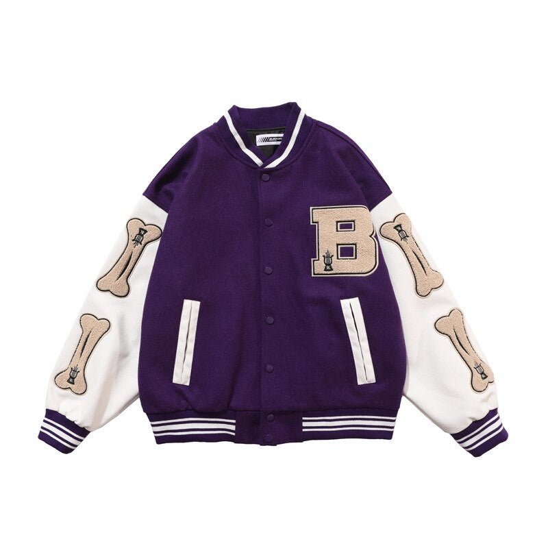 BB Purple Varsity Jacket