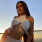 Bandage Halter Sexy Backless Crop Top