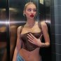 Brown Tube Crop Top Women
