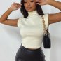 Casual Black White Crop Top