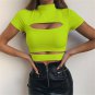 Casual Sexy Chest Hollow Out Crop Top