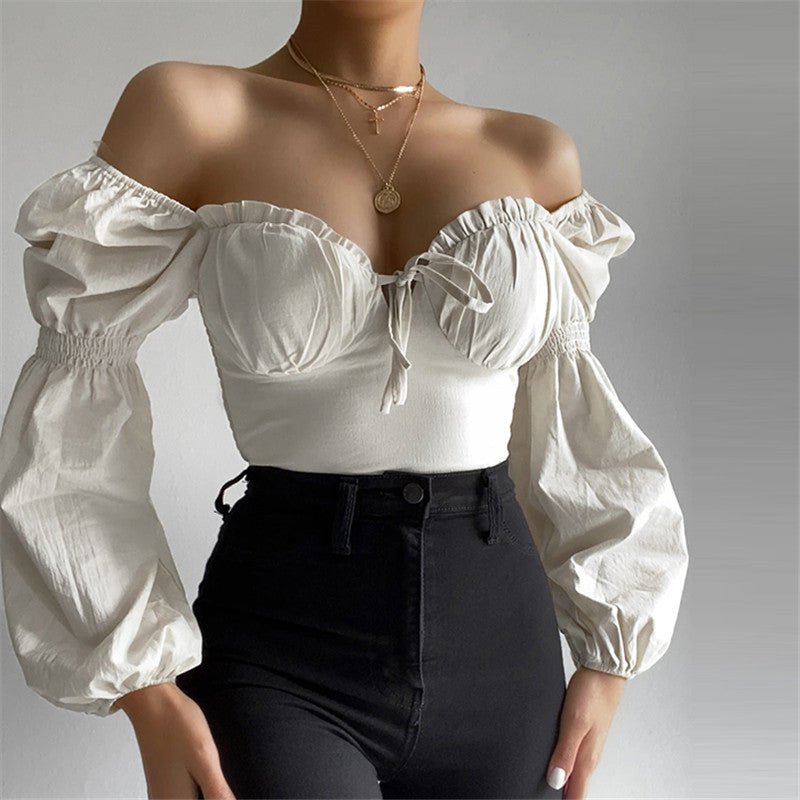Casual Stylish Off Shoulder Crop Top