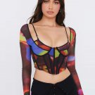 Corset Blouse Crop Top