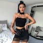 Crop Top Sexy Black Backless
