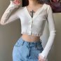 Dark Black Punk Sexy Lace Crop Top