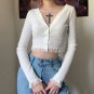 Dark Black Punk Sexy Lace Crop Top