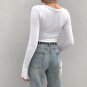 E-girl Stretchy Long Sleeve Crop Top