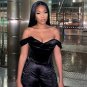Elegant Party Club Black Crop Top