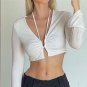 Fall Winter Sexy Cut Out Crop Top