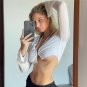 Fall Winter Sexy Cut Out Crop Top