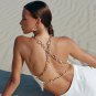 Fashion Metal Gold Chain Crop Top