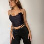 Fashion Satin Chain Crop Top Summer