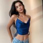 Fashion Satin Chain Crop Top Summer
