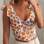 Flower Print Crop Top